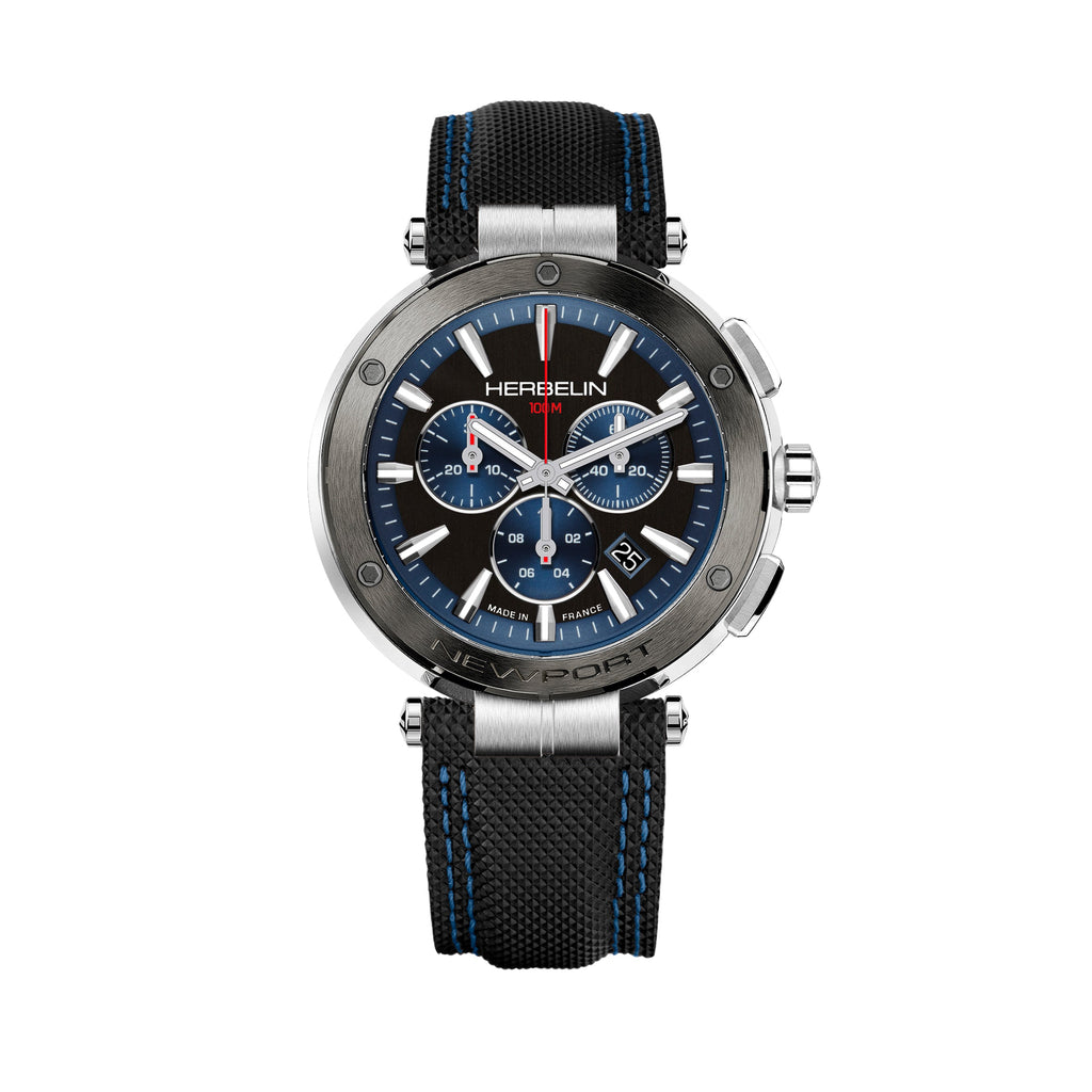 HERBELIN Men's Newport Chronograph Watch 37688AG65