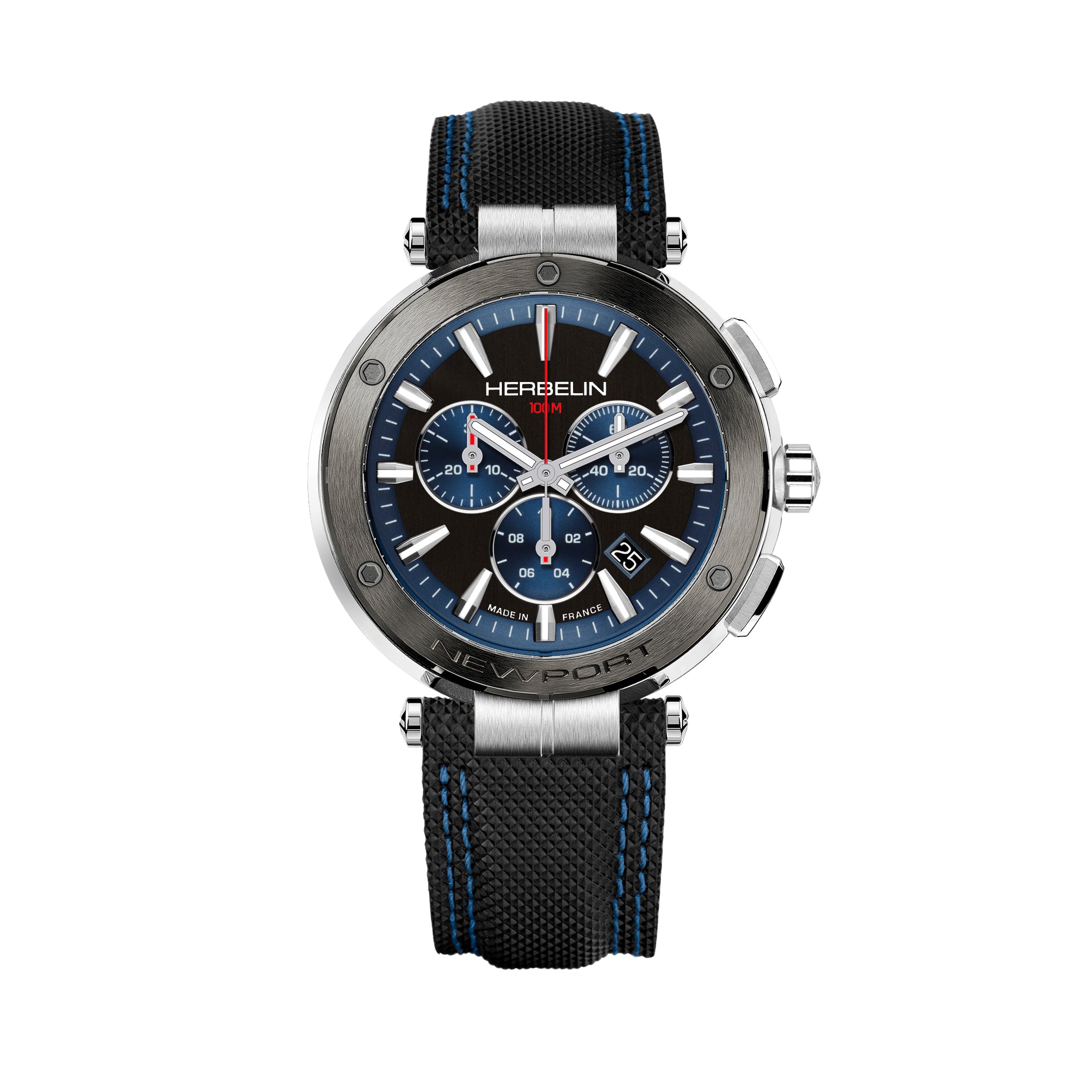 HERBELIN Men's Newport Chronograph Watch 37688AG65