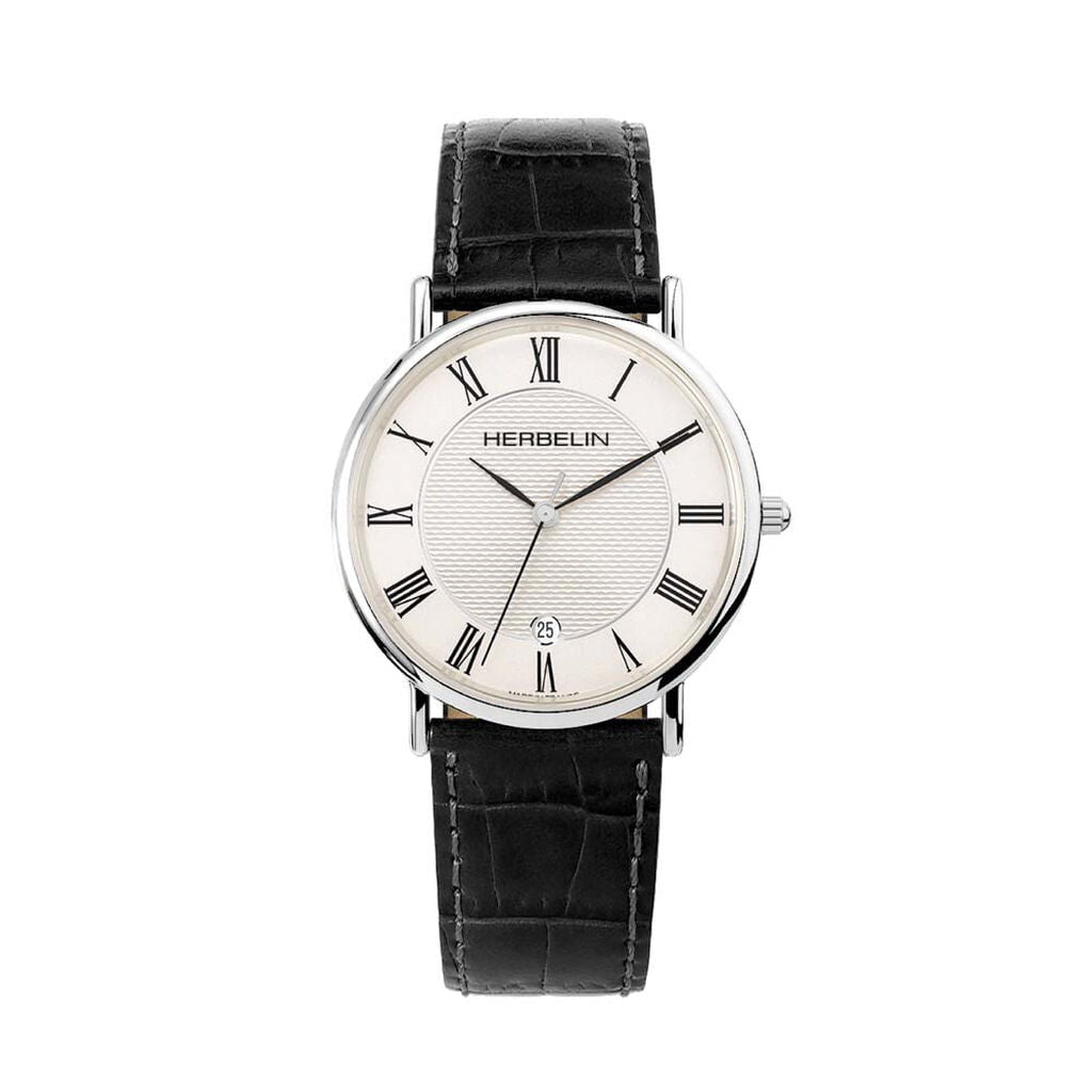 HERBELIN Men's Classic Leather Watch 12248AP08