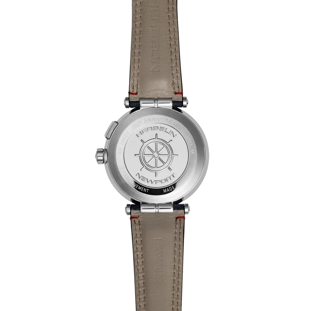 HERBELIN Men's Newport 35th Anniversary Mareographe Watch 24688A15