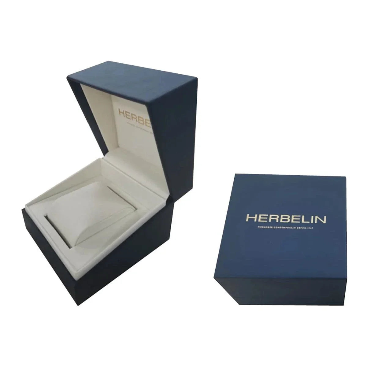 HERBELIN Men's Newport Chronograph Leather Watch 37658AP24MA