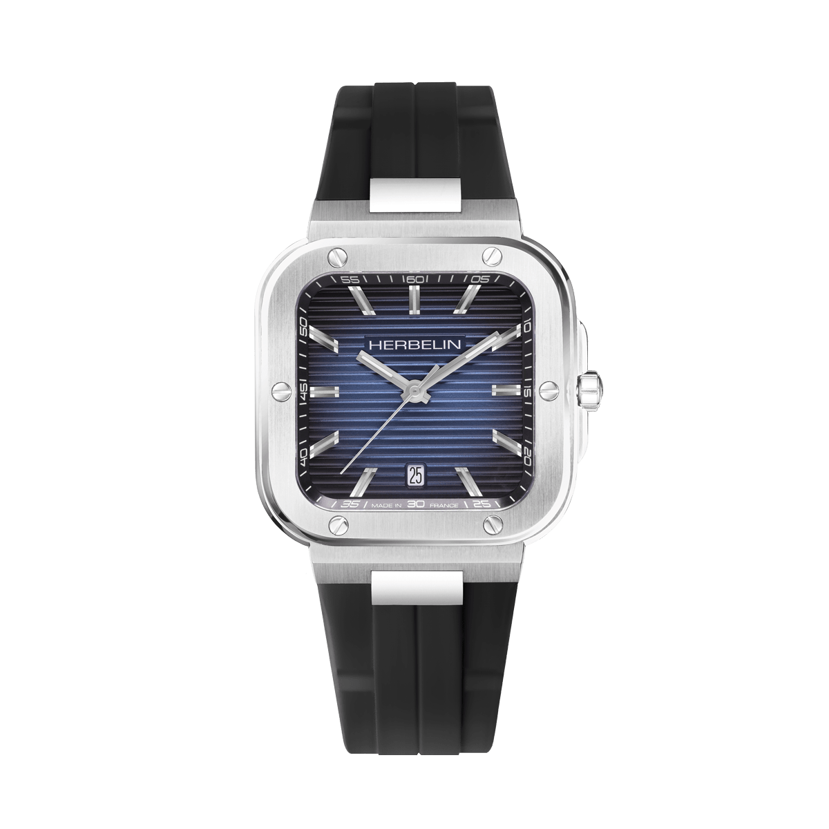 HERBELIN Men's Cap Camarat Silicone Watch 12246A15CA