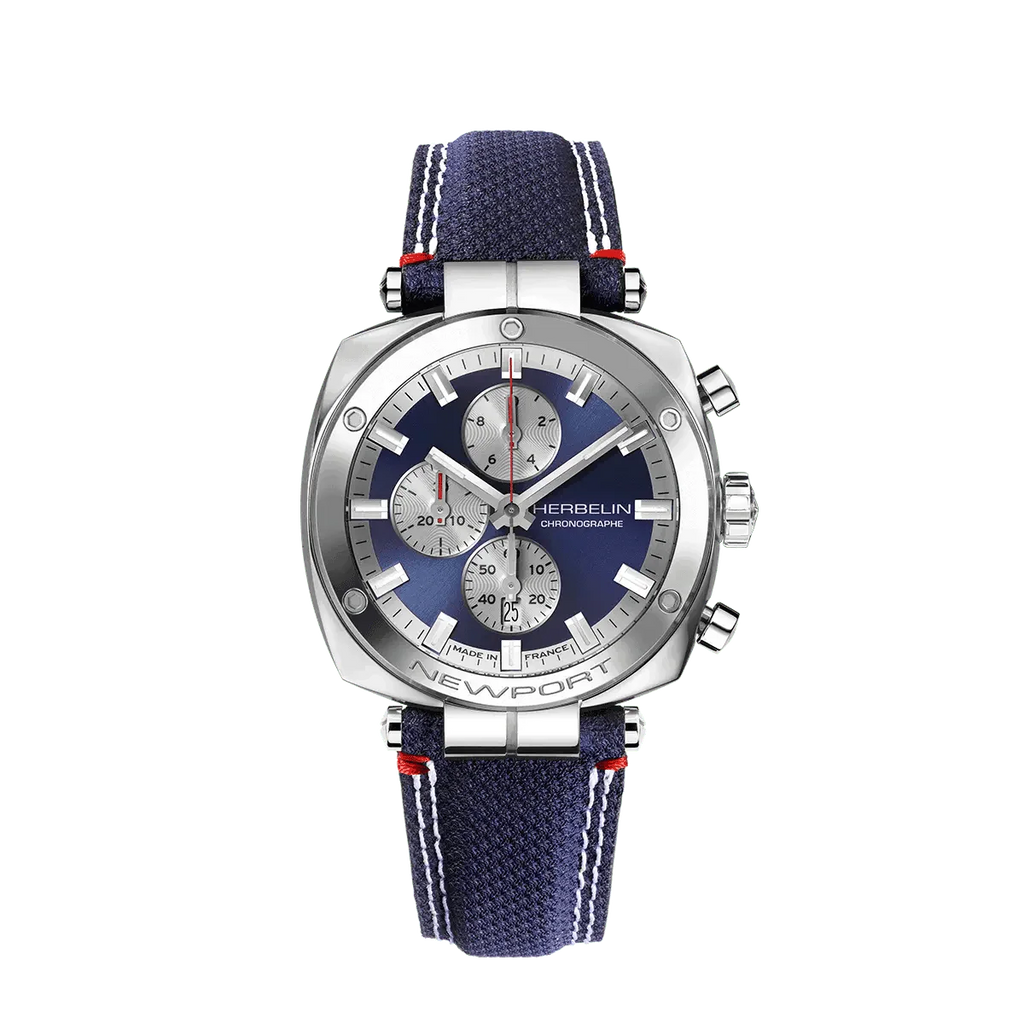 HERBELIN Men's Newport Heritage Chronograph Watch 35664AP25