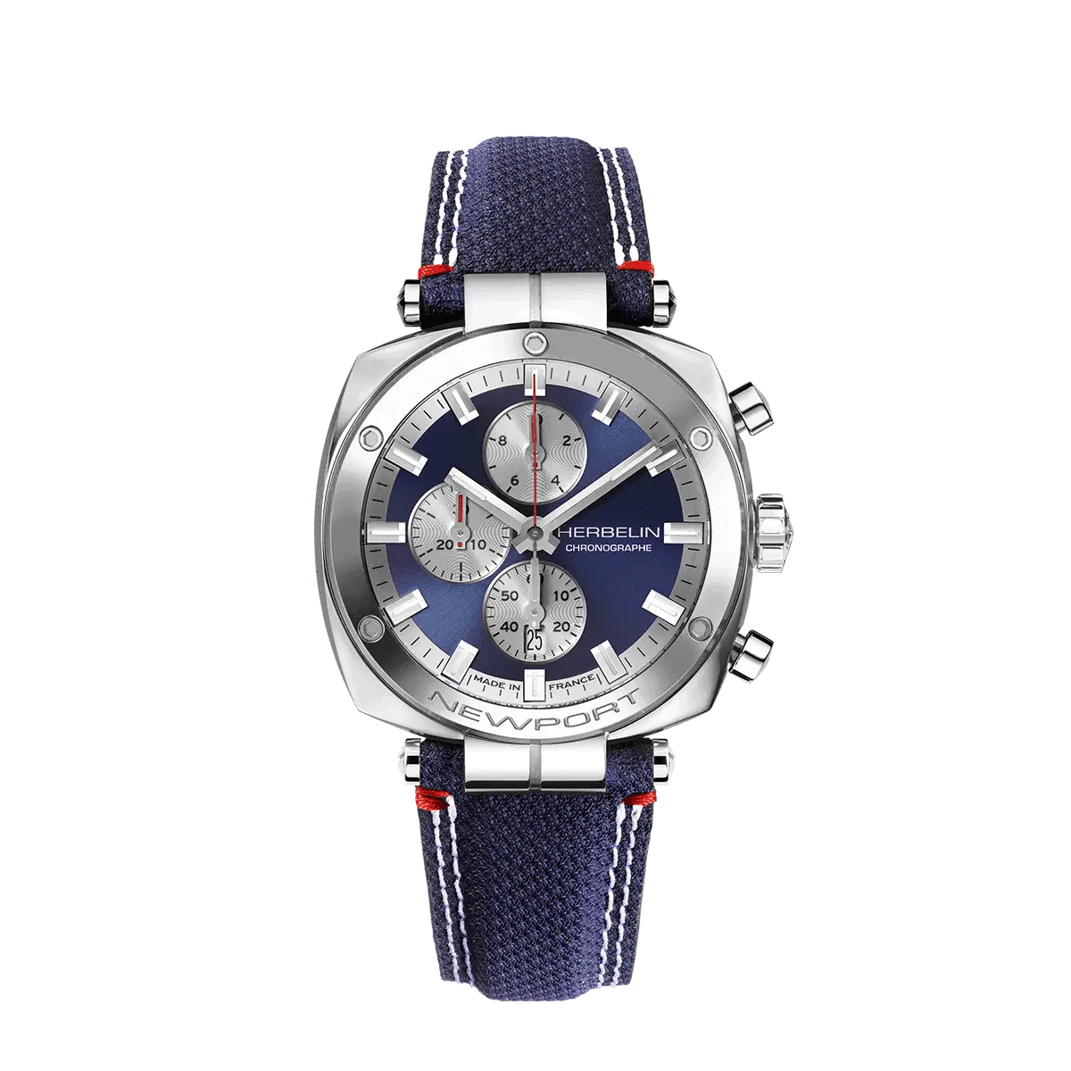 HERBELIN Men's Newport Heritage Chronograph Watch 35664AP25