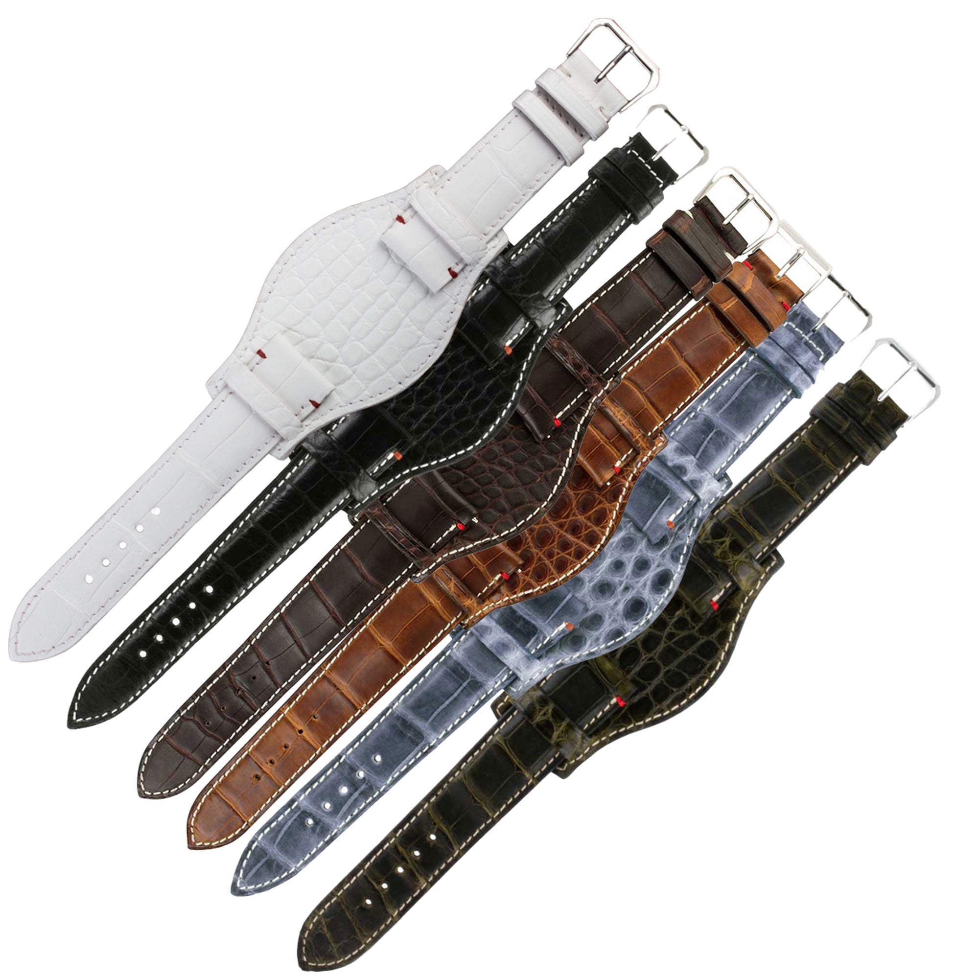 Bracelet Bund ABP Concept X Hanhart 1882 pour 417ES - Bracelet-montre cuir - Alligator