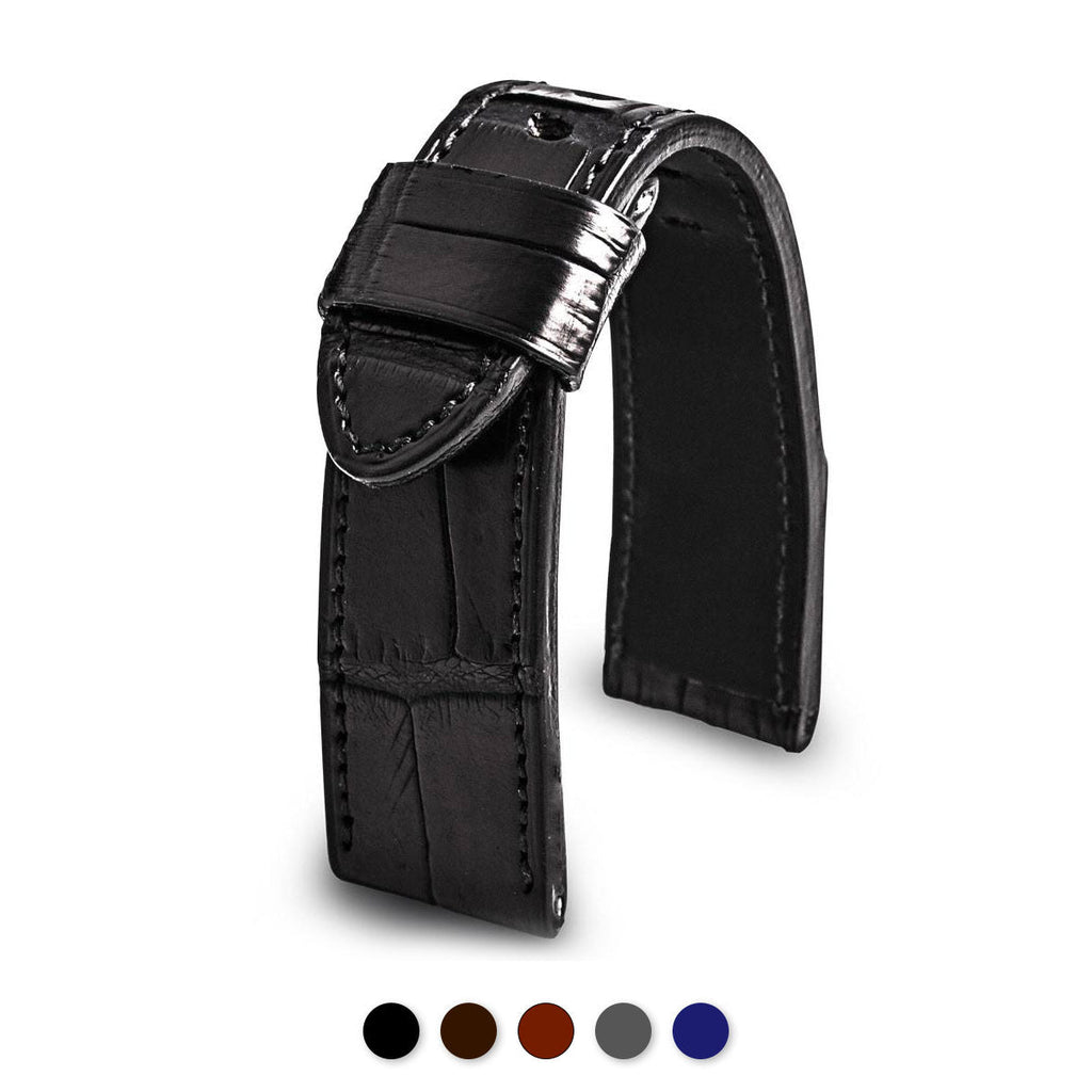 U-Boat - Bracelet de montre cuir - Alligator (noir, marron, gris, bleu)