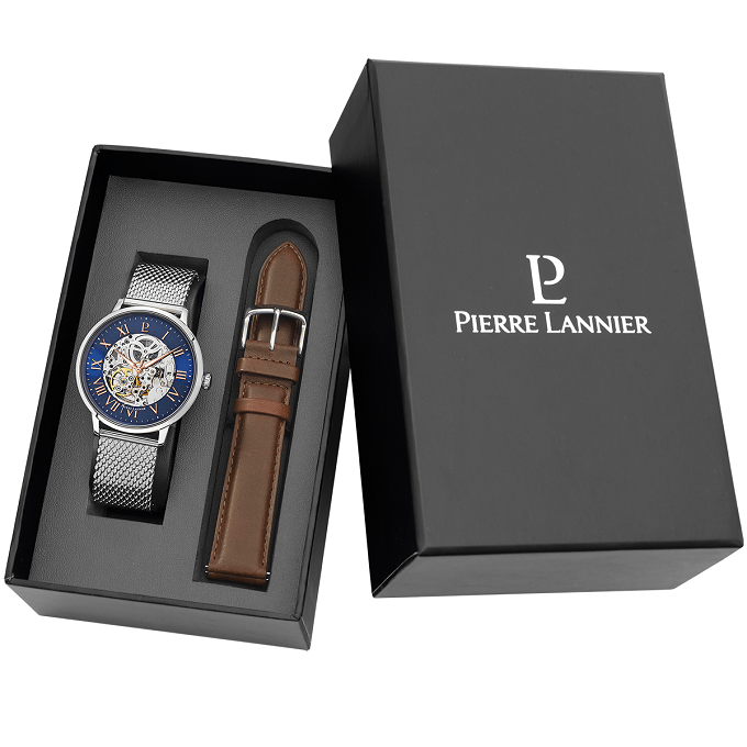 PIERRE LANNIER Men's Automatic Watch with Interchangeable Straps 391C168