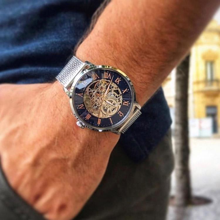 PIERRE LANNIER Men's Automatic Watch with Interchangeable Straps 391C168