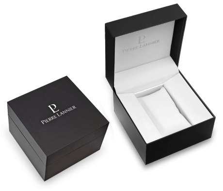 PIERRE LANNIER Men's Automatic Watch in Blue Milanese Steel 318B468