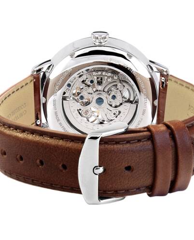PIERRE LANNIER Men's Automatic Brown Leather Watch 323D174