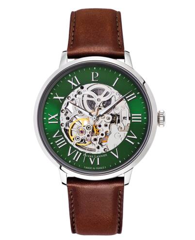 PIERRE LANNIER Men's Automatic Brown Leather Watch 323D174