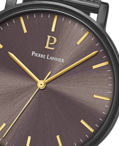 PIERRE LANNIER Men's Essential Watch in Grey Milanese Steel 218F499