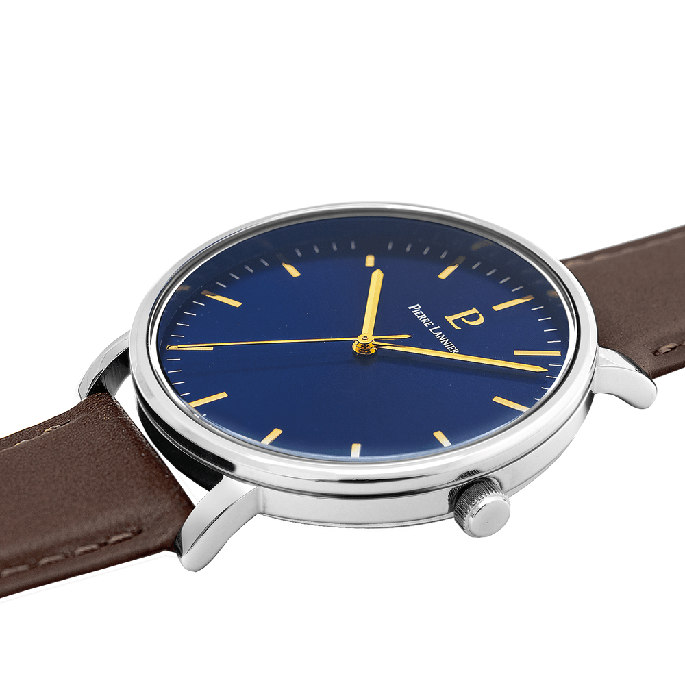 PIERRE LANNIER Men's Essential Leather Watch 217G164