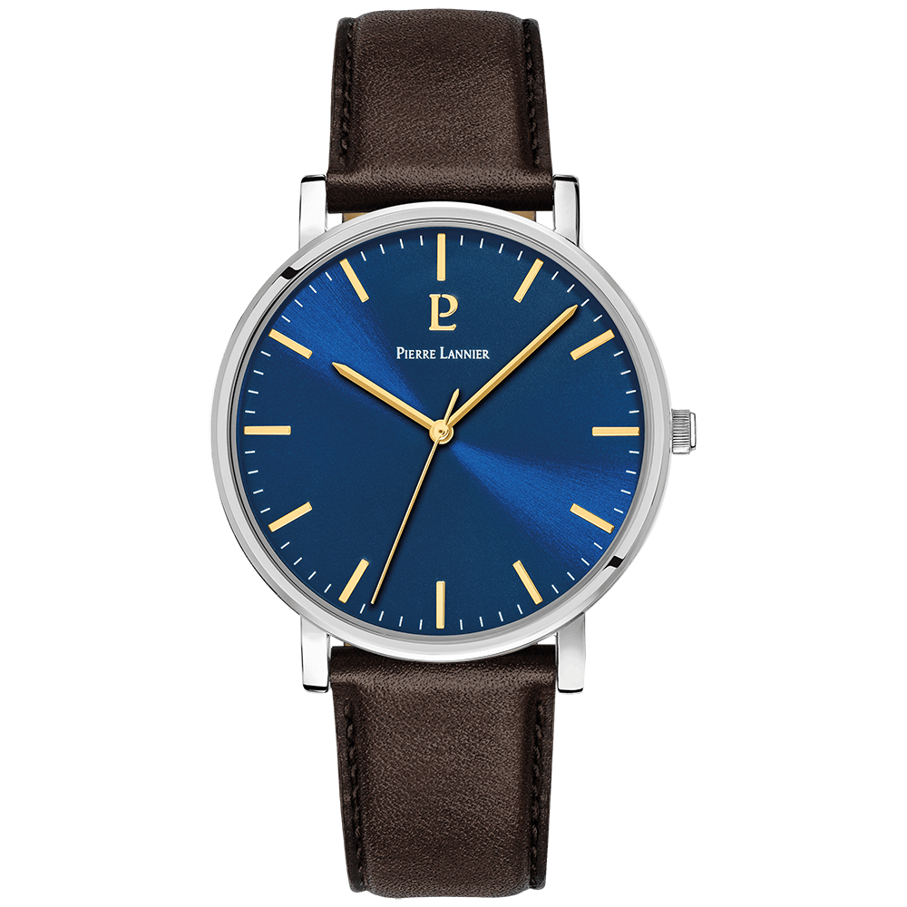 PIERRE LANNIER Men's Essential Leather Watch 217G164