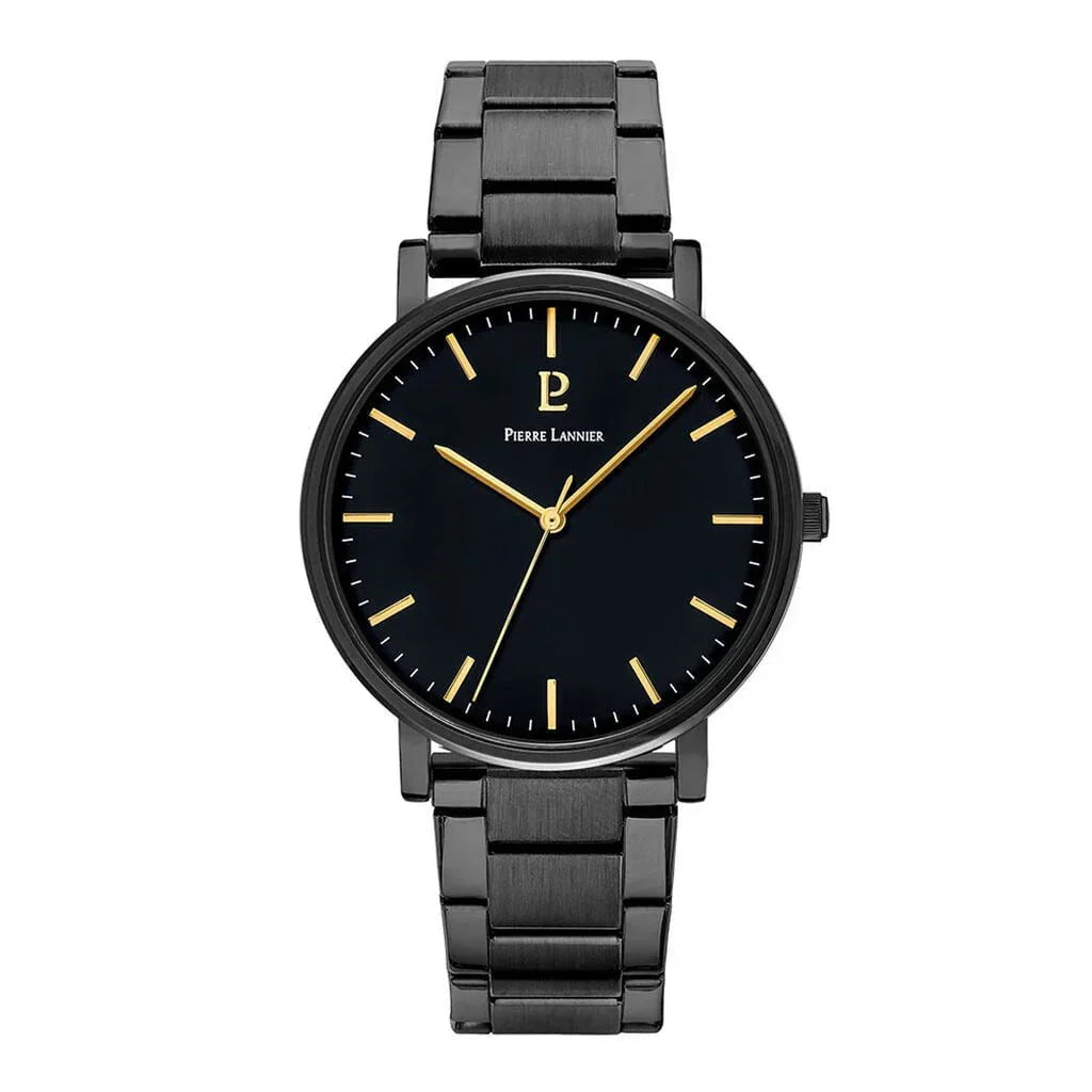 Montre PIERRE LANNIER Homme Essential en Acier Noir 252G439