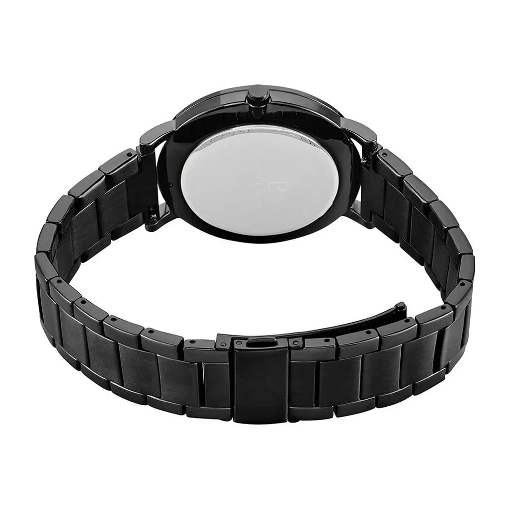 PIERRE LANNIER Men's Essential Watch in Black Steel 252G439