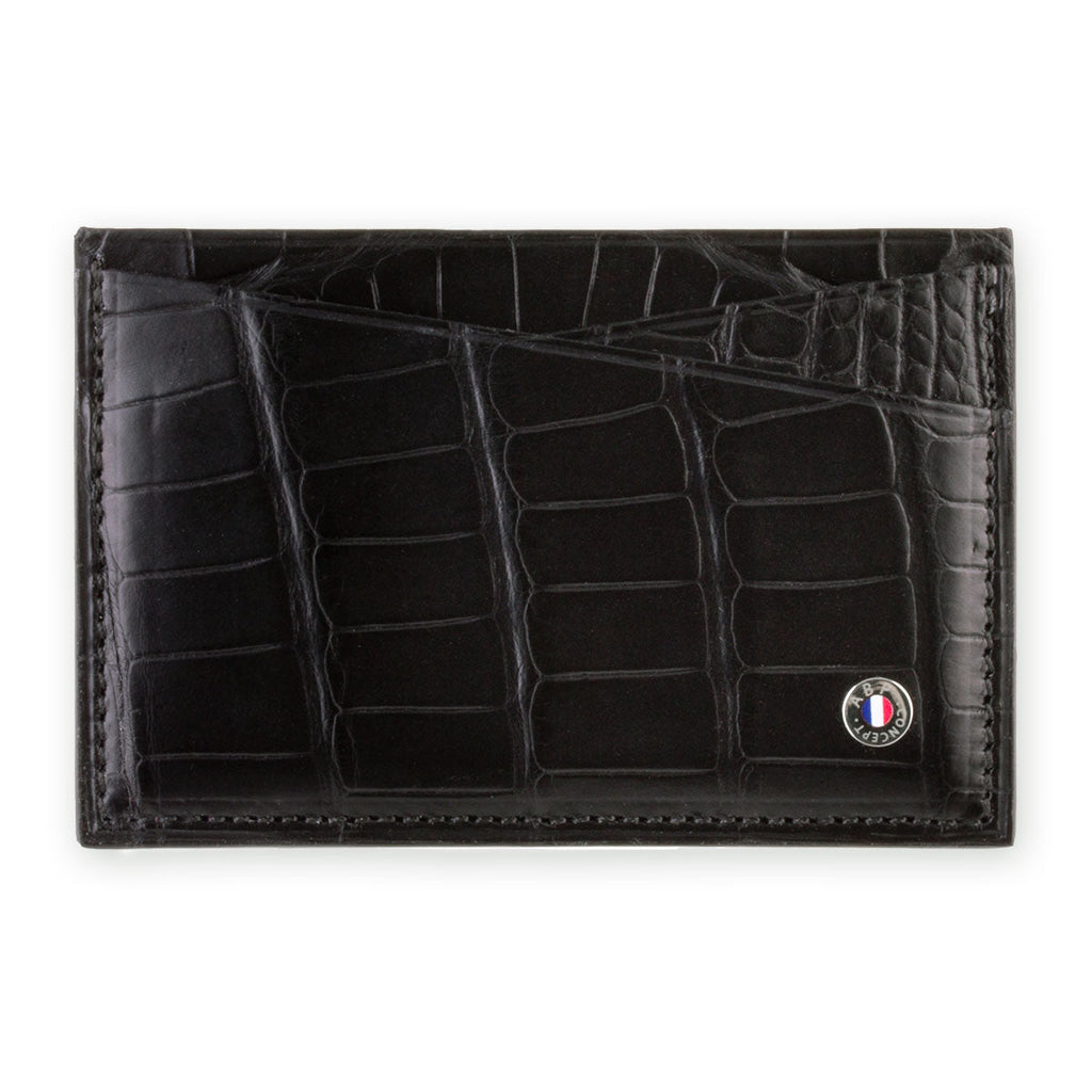 Etui cartes bancaires cuir "Essential" - Alligator (noir, bleu, vert, marron, orange...)