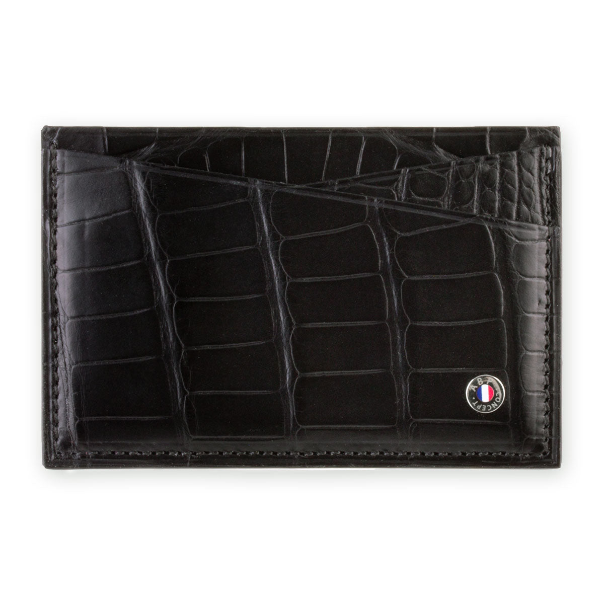 Etui cartes bancaires cuir "Essential" - Alligator (noir, bleu, vert, marron, orange...)