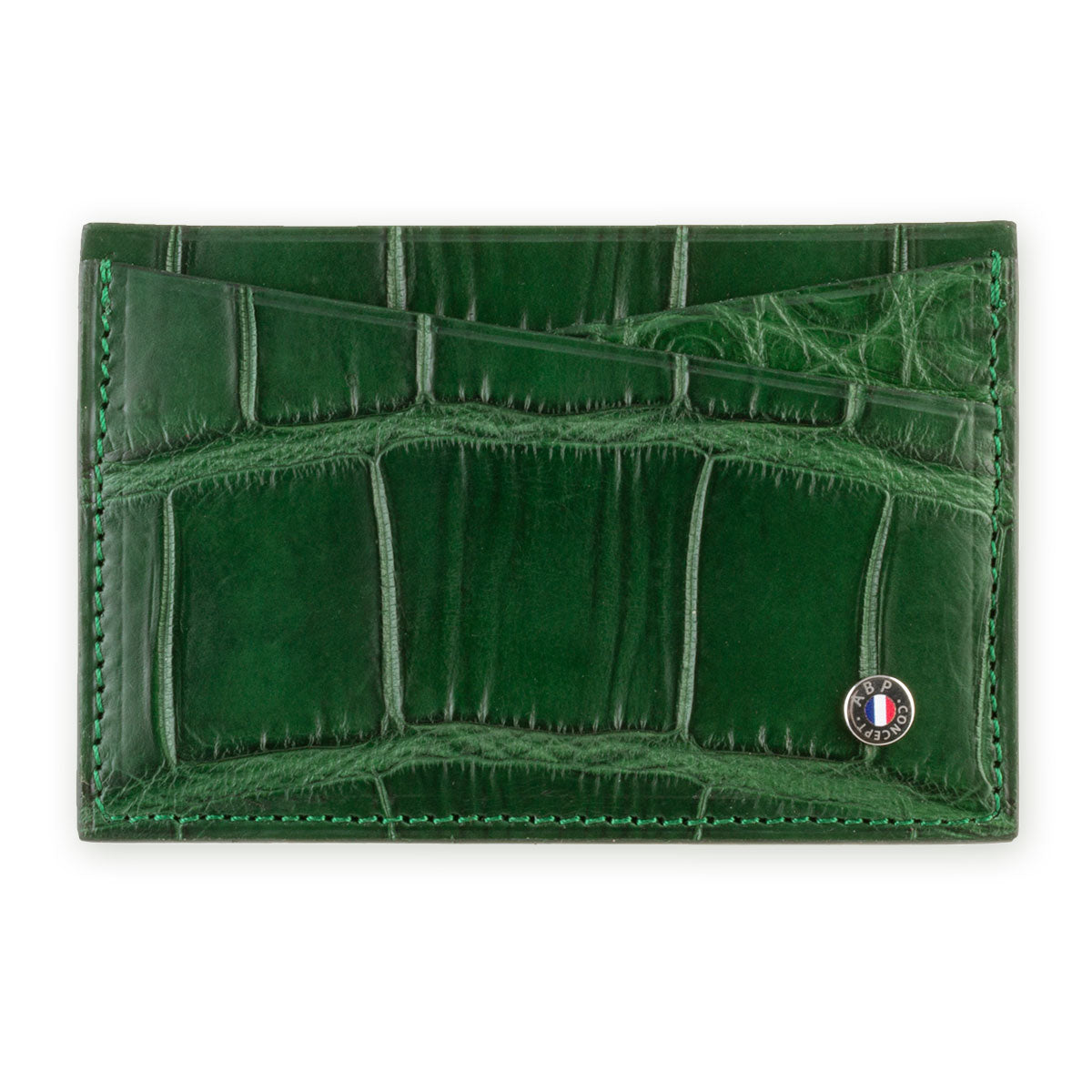 Etui cartes bancaires cuir "Essential" - Alligator (noir, bleu, vert, marron, orange...)