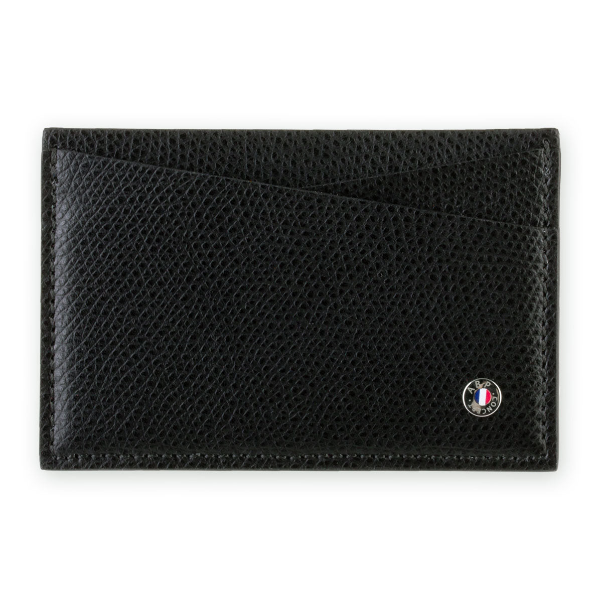 Etui cartes bancaires cuir "Essential" - Veau grainé (noir, bleu, vert, marron, orange...)