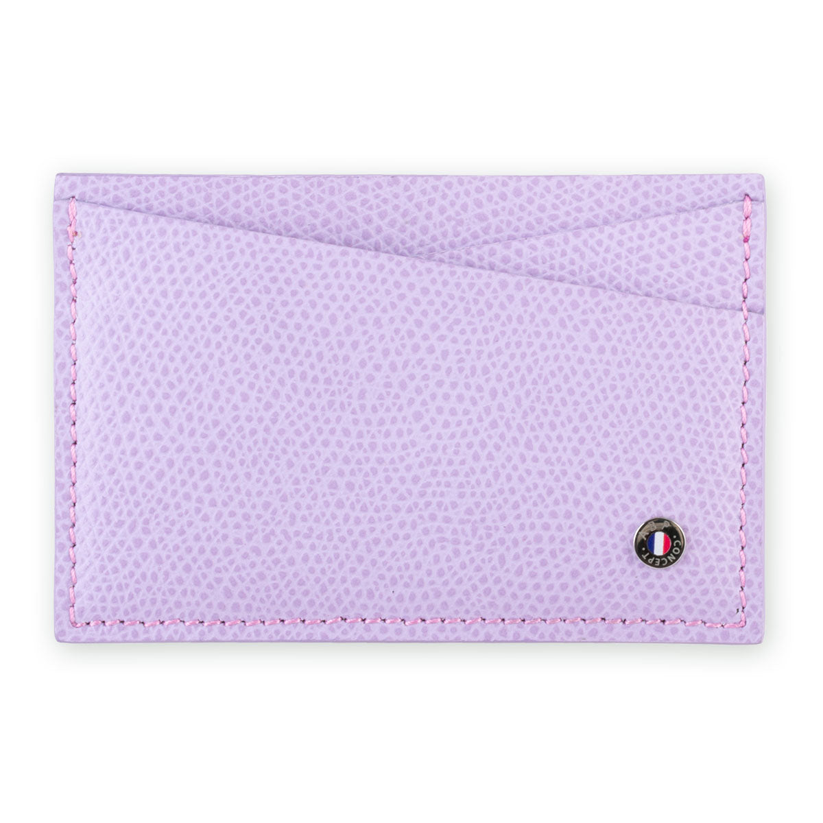Etui cartes bancaires cuir "Essential" - Veau grainé (noir, bleu, vert, marron, orange...)
