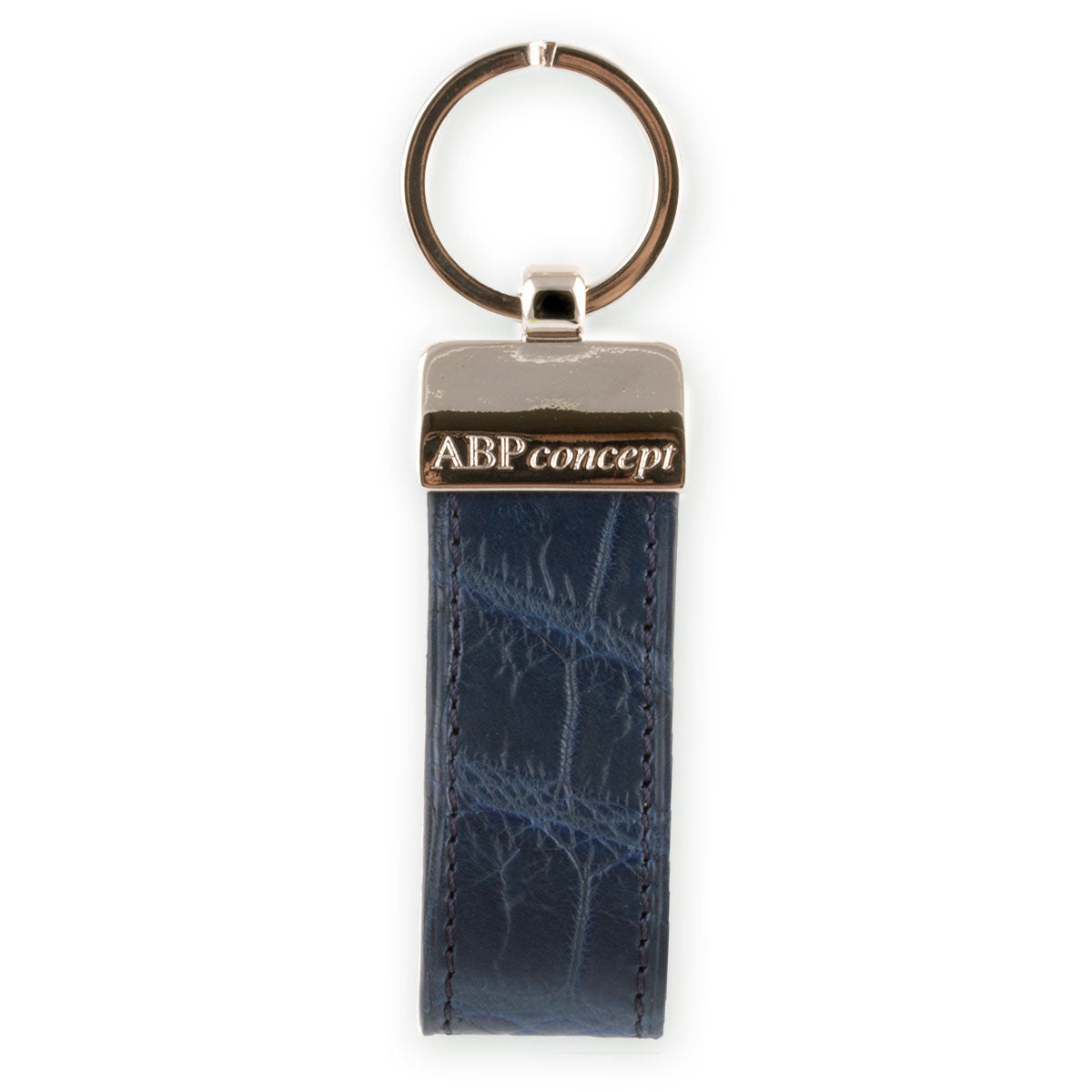 Porte-clés en cuir "Essential" - Alligator (noir, bleu, vert, marron, orange...)