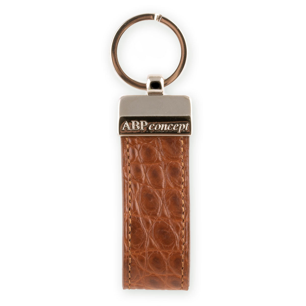 Porte-clés en cuir "Essential" - Alligator (noir, bleu, vert, marron, orange...)