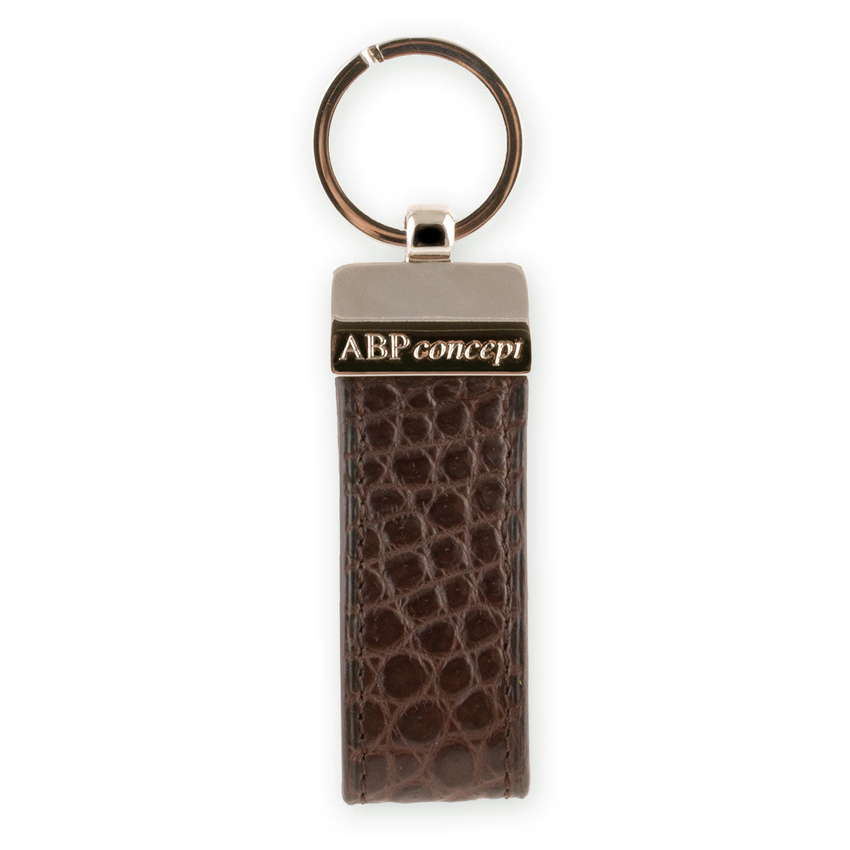 Porte-clés en cuir "Essential" - Alligator (noir, bleu, vert, marron, orange...)