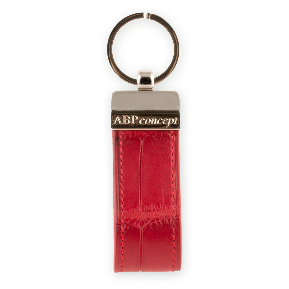 Porte-clés en cuir "Essential" - Alligator (noir, bleu, vert, marron, orange...)