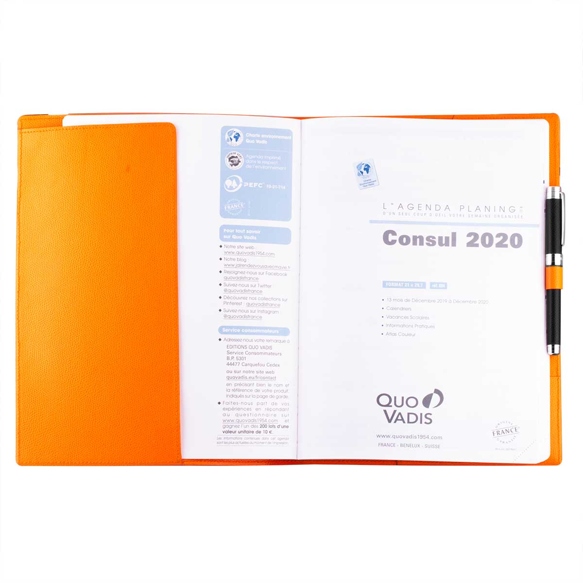 Vente exclusive - Couverture pour agenda  & cahier en cuir A4 - Veau grainé