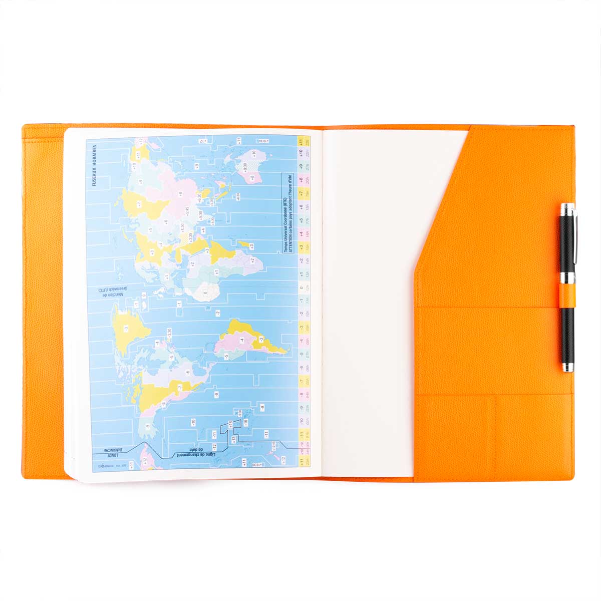 Vente exclusive - Couverture pour agenda  & cahier en cuir A4 - Veau grainé