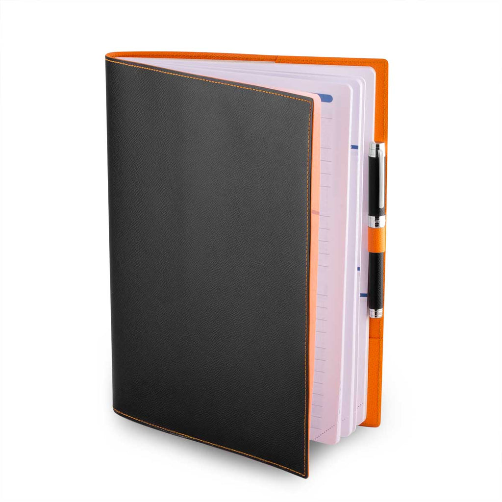 Vente exclusive - Couverture pour agenda  & cahier en cuir A4 - Veau grainé