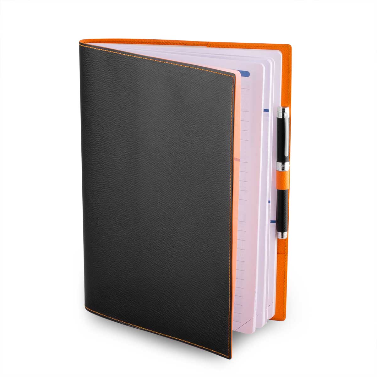 Vente exclusive - Couverture pour agenda  & cahier en cuir A4 - Veau grainé