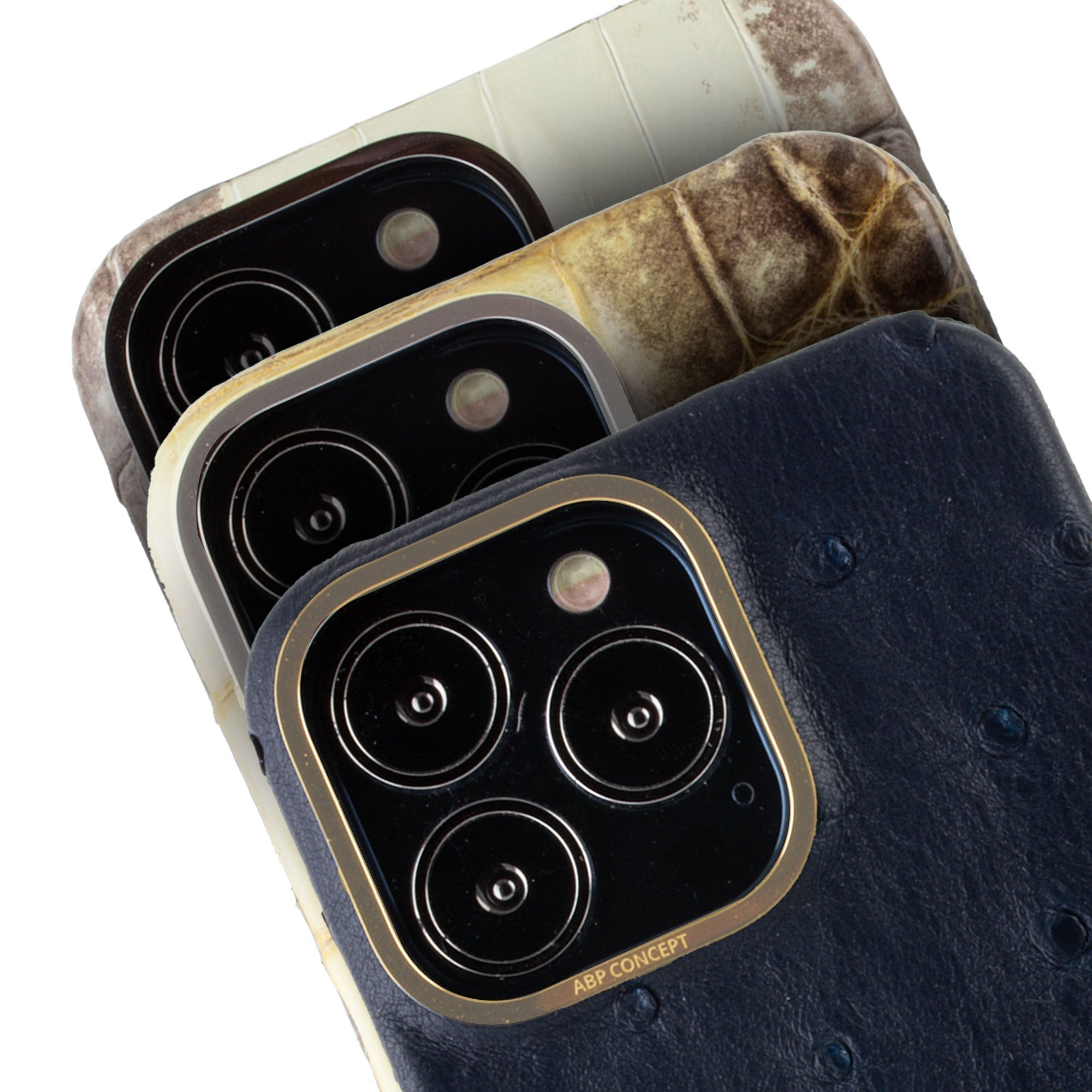 Vente exclusive - Coque cuir "strap case" Himalaya pour iPhone 13 Pro - Crocodile Himalaya rouge