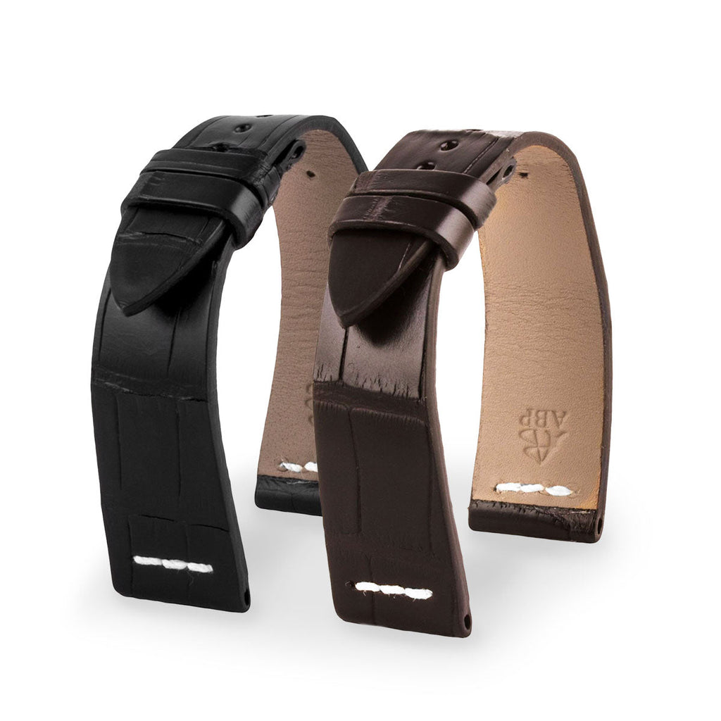 Rolex Sea Dweller - Leather Watch Strap - Alligator (Black, Dark Brown)