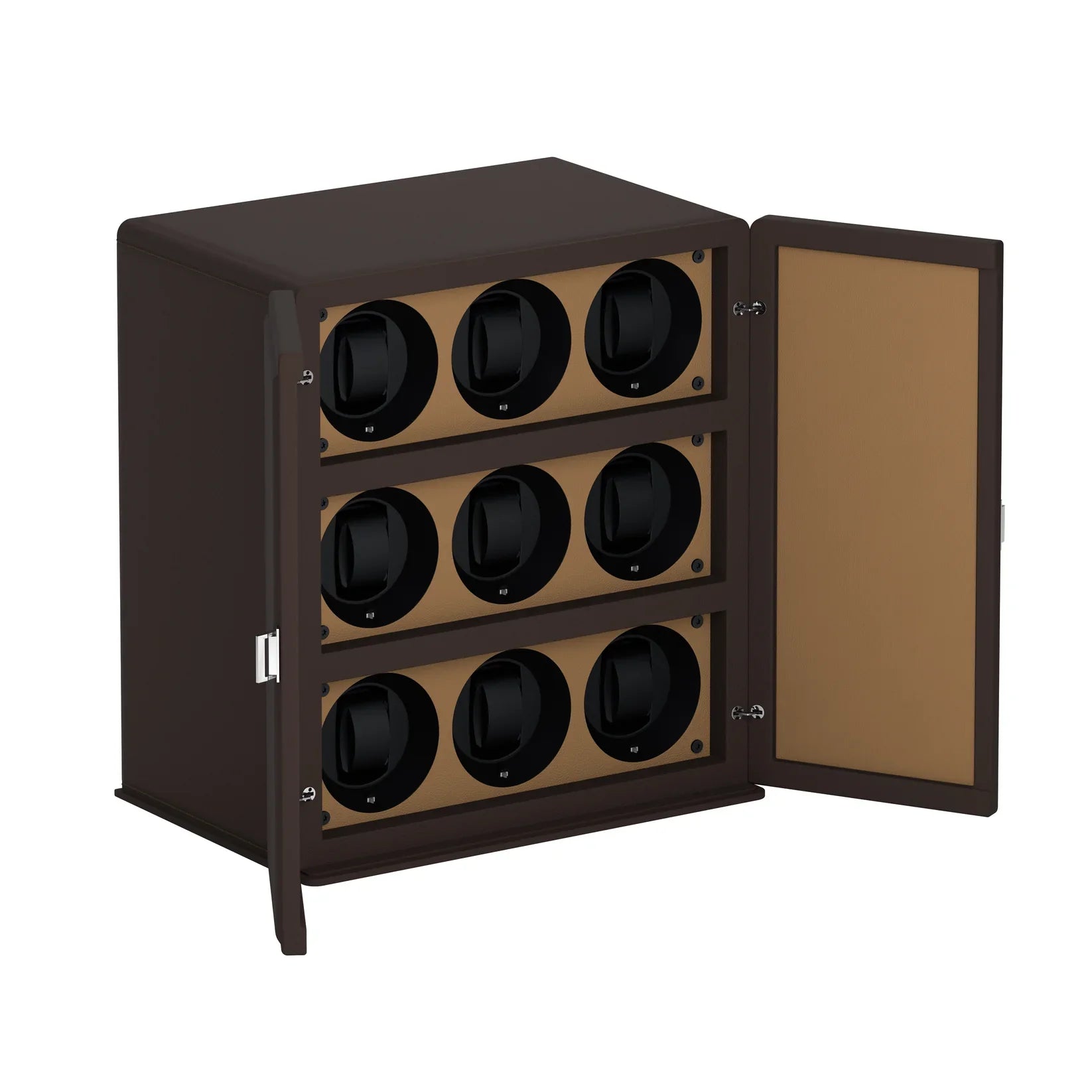 Scatola del Tempo - Watchwinder cuir Rotore pour 9 montres