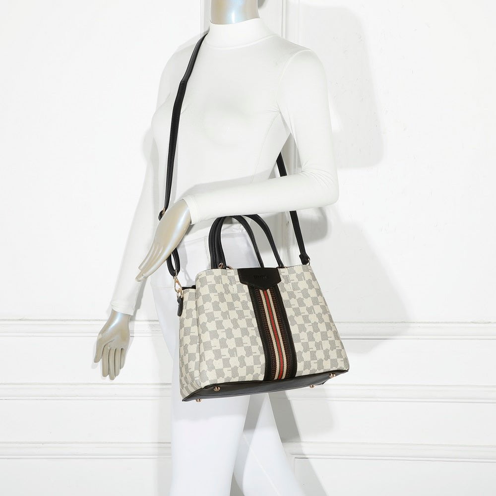 TEMPKA TDQ-8530-9BEIGE/BLACK Handbag