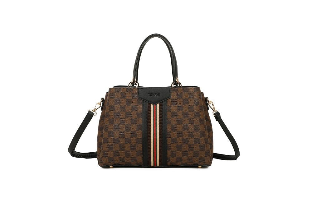 Handbag TEMPKA TDQ-8530-9BROWN/BLACK