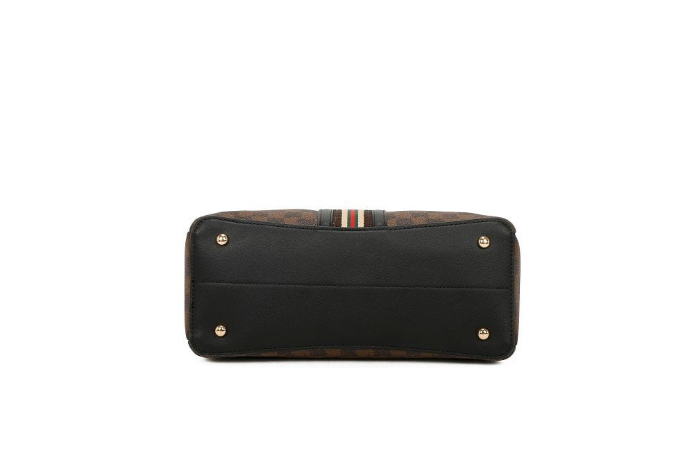 Handbag TEMPKA TDQ-8530-9BROWN/BLACK