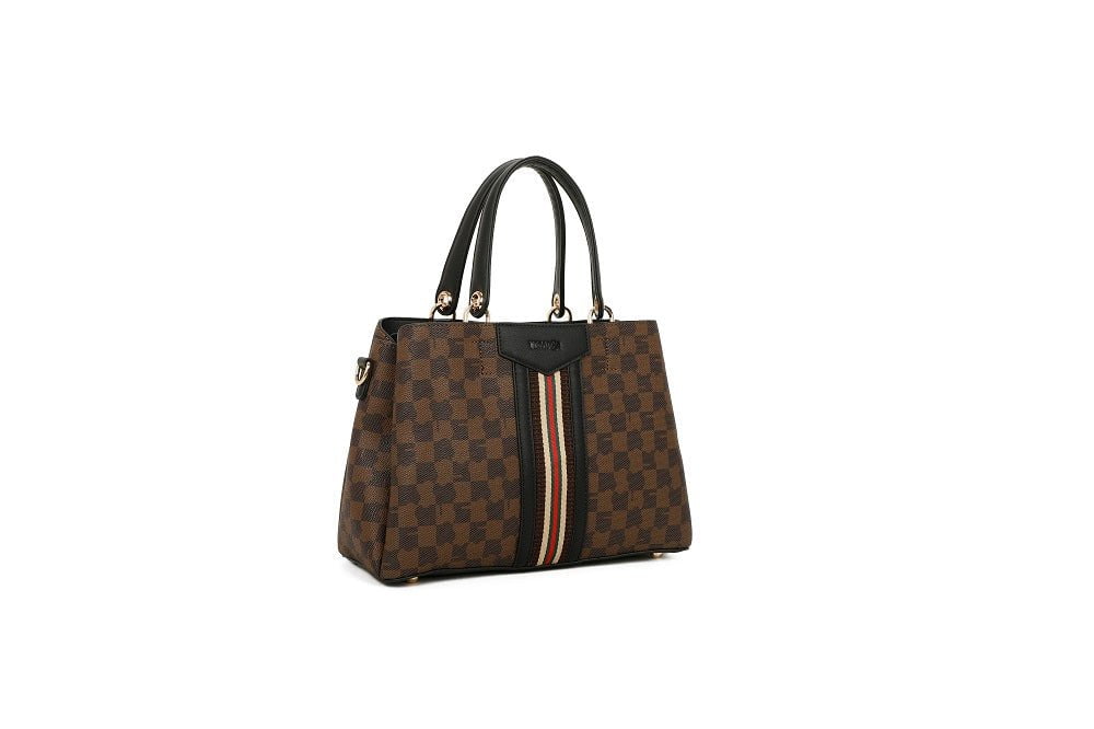 Handbag TEMPKA TDQ-8530-9BROWN/BLACK