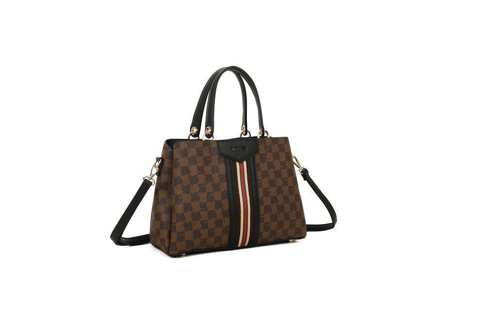 Handbag TEMPKA TDQ-8530-9BROWN/BLACK