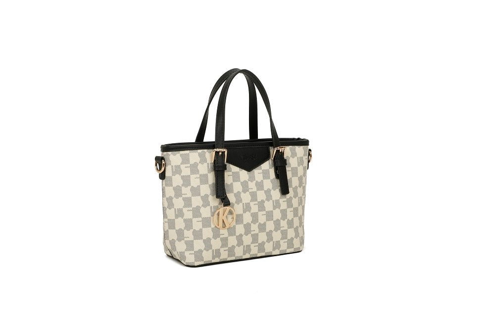 TEMPKA Handbag TM-9426-4BEIGE/BLACK