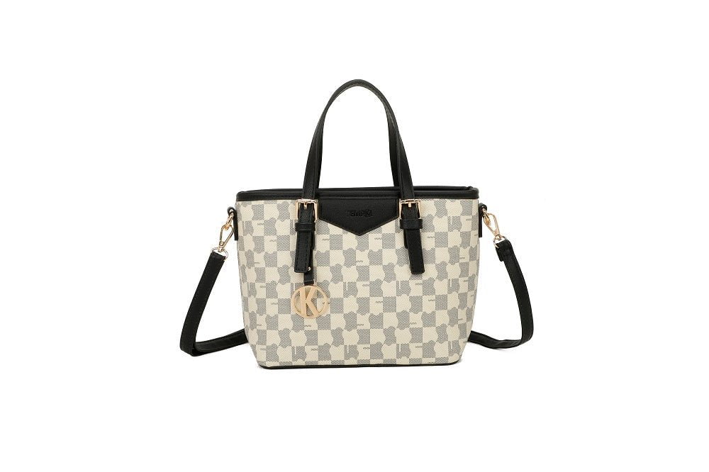 TEMPKA Handbag TM-9426-4BEIGE/BLACK