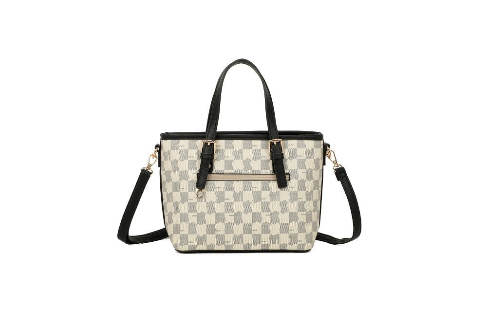 TEMPKA Handbag TM-9426-4BEIGE/BLACK