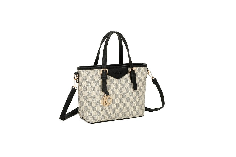 TEMPKA Handbag TM-9426-4BEIGE/BLACK