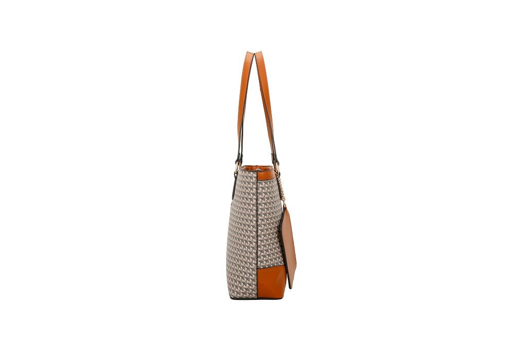 Handbag TEMPKA TM-9437TAUPE/BROWN