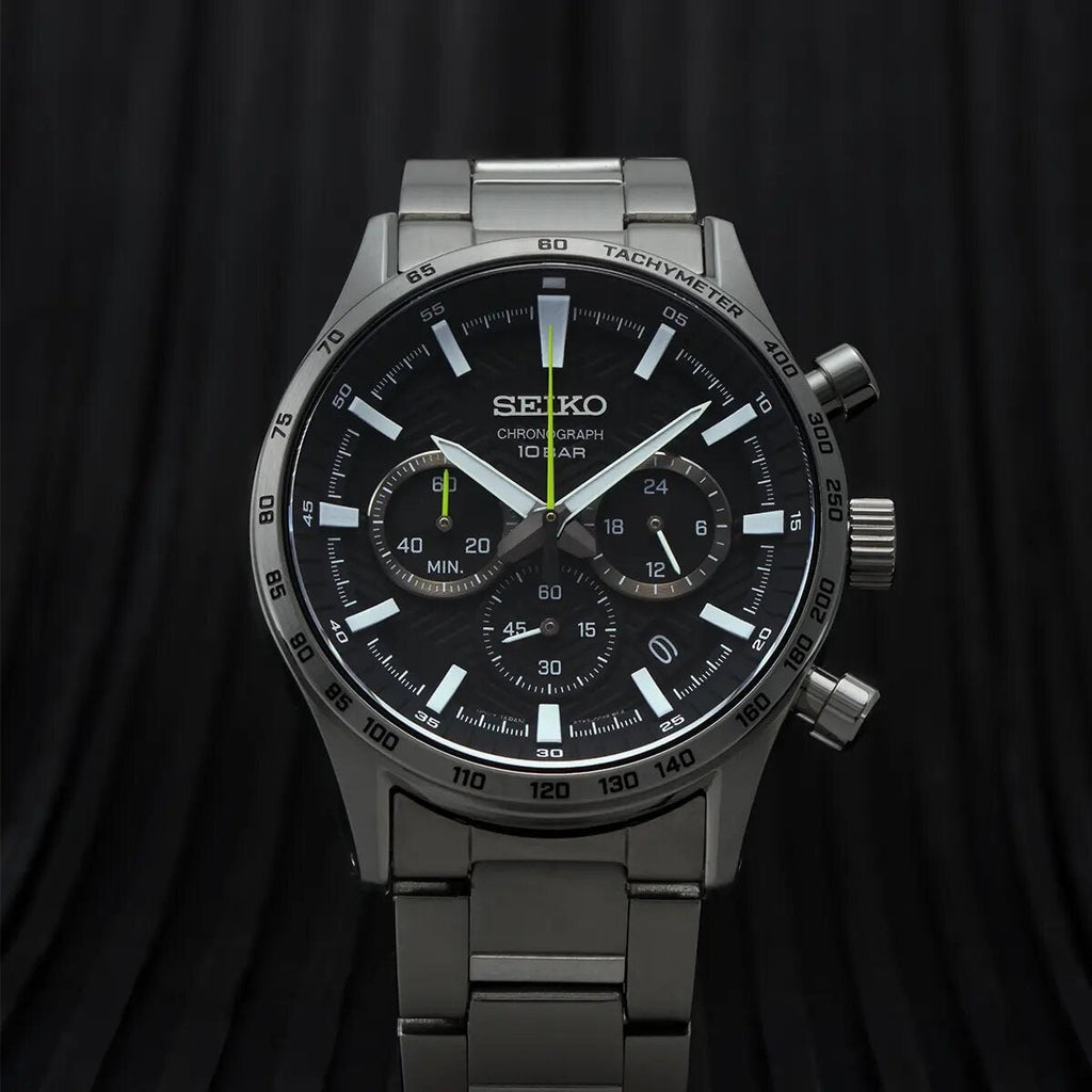 SEIKO Men's Sport Chronograph Steel Watch SSB413P1