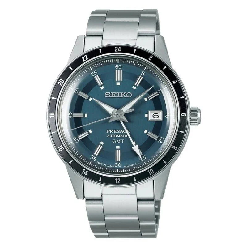 SEIKO Men's Presage Blue London Automatic Watch SSK009J1