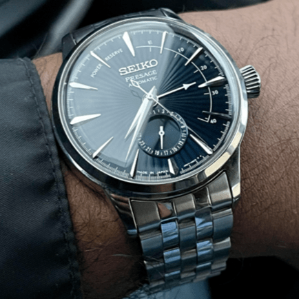 SEIKO Men's Presage Cocktail Automatic Watch with Power Reserve SSA347J1