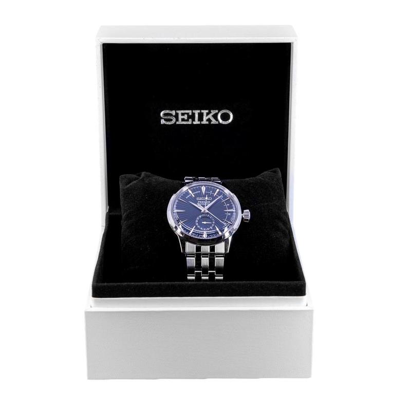 SEIKO Men's Presage Cocktail Automatic Watch with Power Reserve SSA347J1